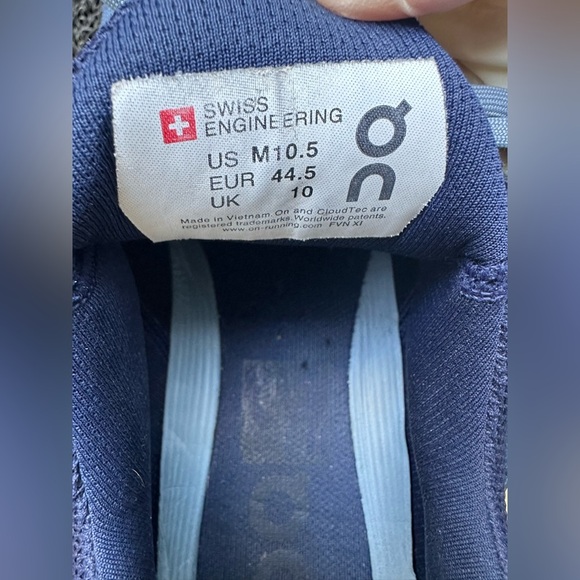 On Running Blue Sneakers size 10.5 - Picture 10 of 10
